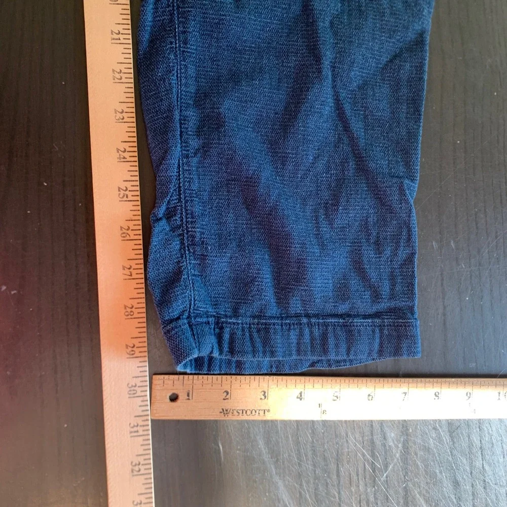 Marine Layer Mens Saturday Beach Pants Indigo Blue Cotton Viscose XL Comfort